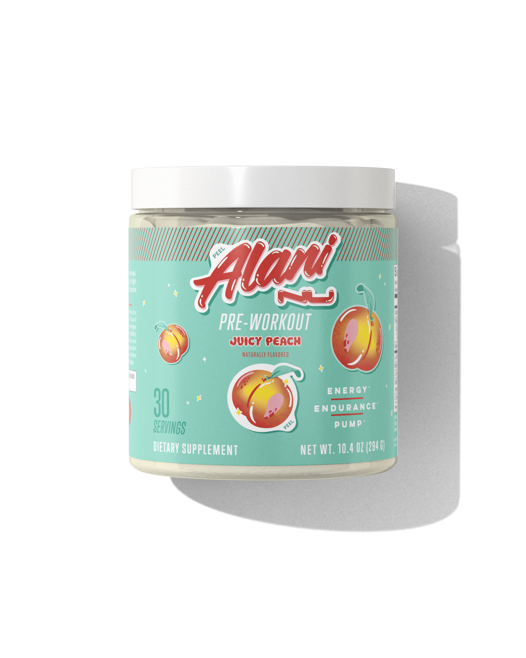Front view of Pre-workout - Juicy Peach.